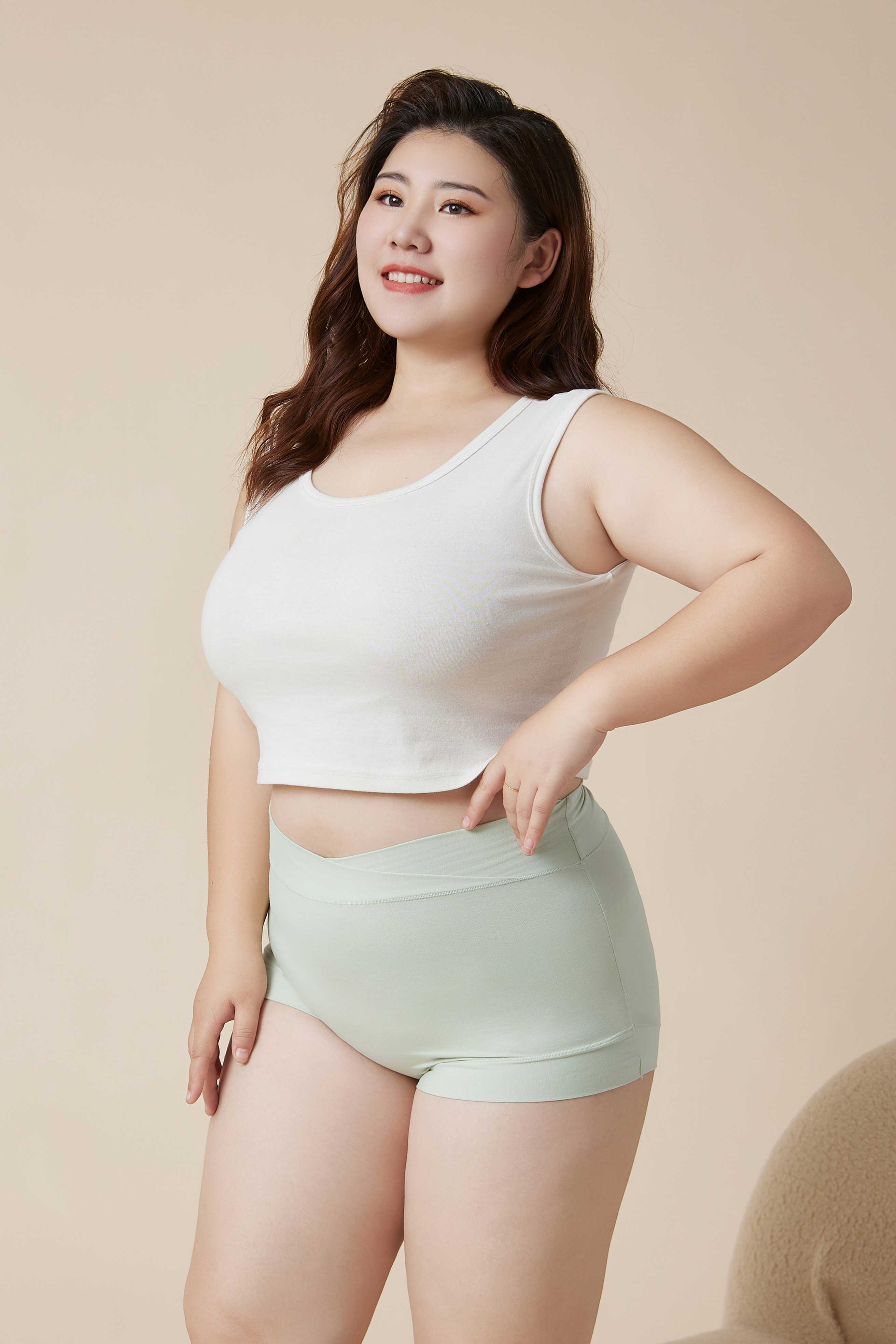 XXL 【好•舒腹】高腰舒適輕收腹純棉抗菌內褲