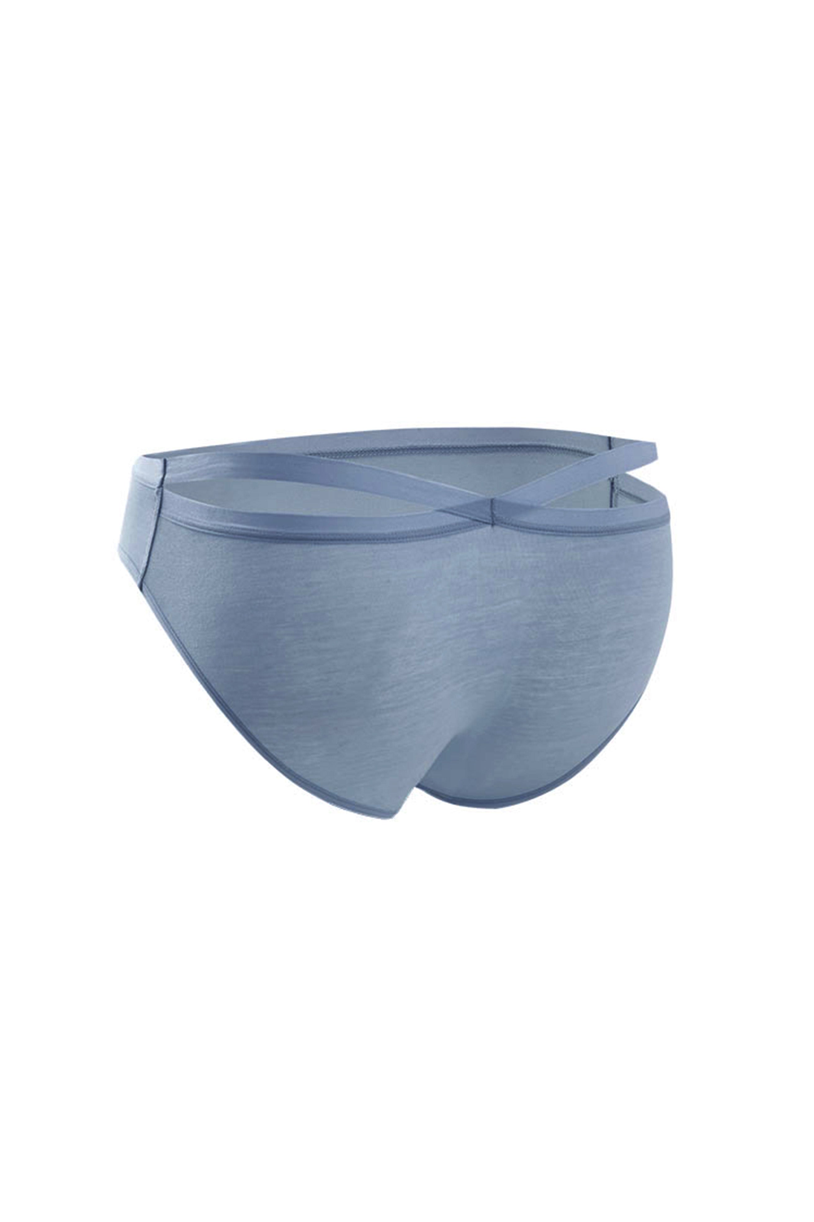 【Antibacterial Beautiful Butt】Crossed Back Antibacterial Mid-low Rise Briefs