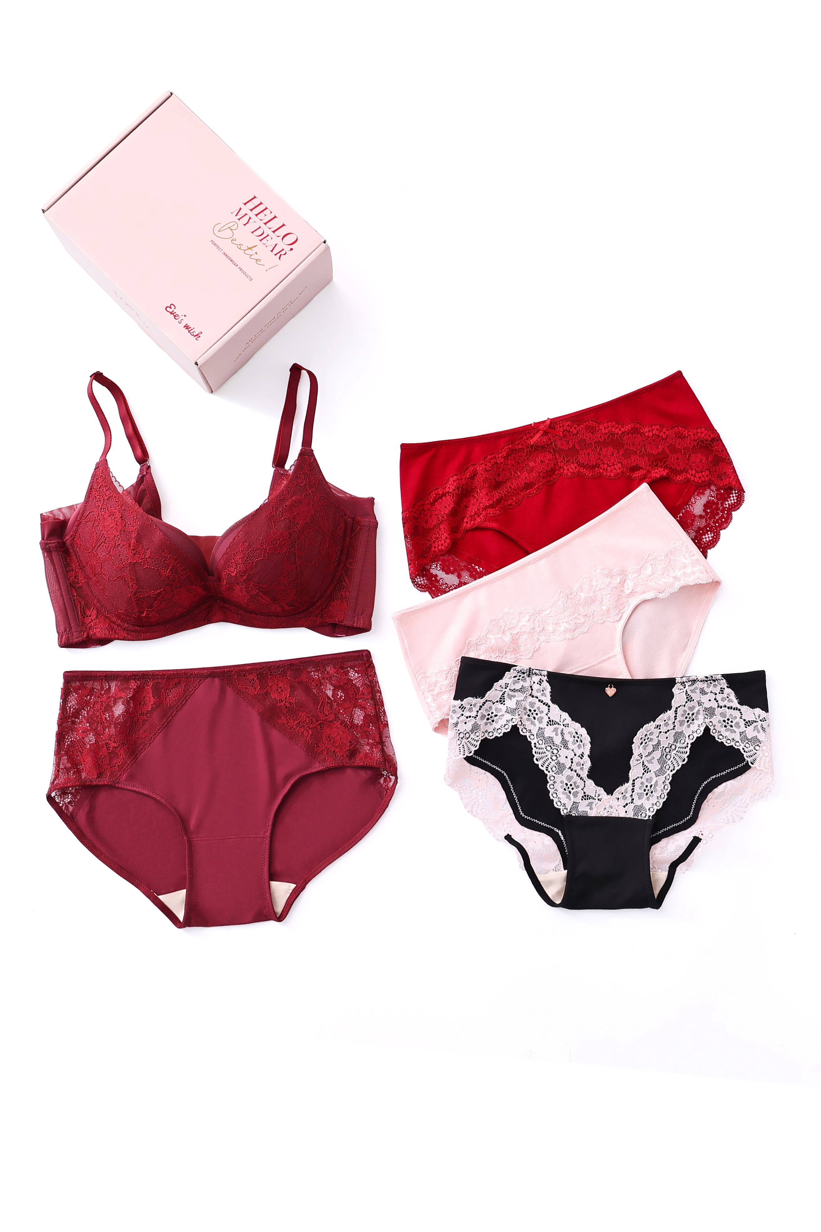 【The Bloom You Deserve】深V集中・機能J型軟鋼圈美胸蕾絲精選套裝